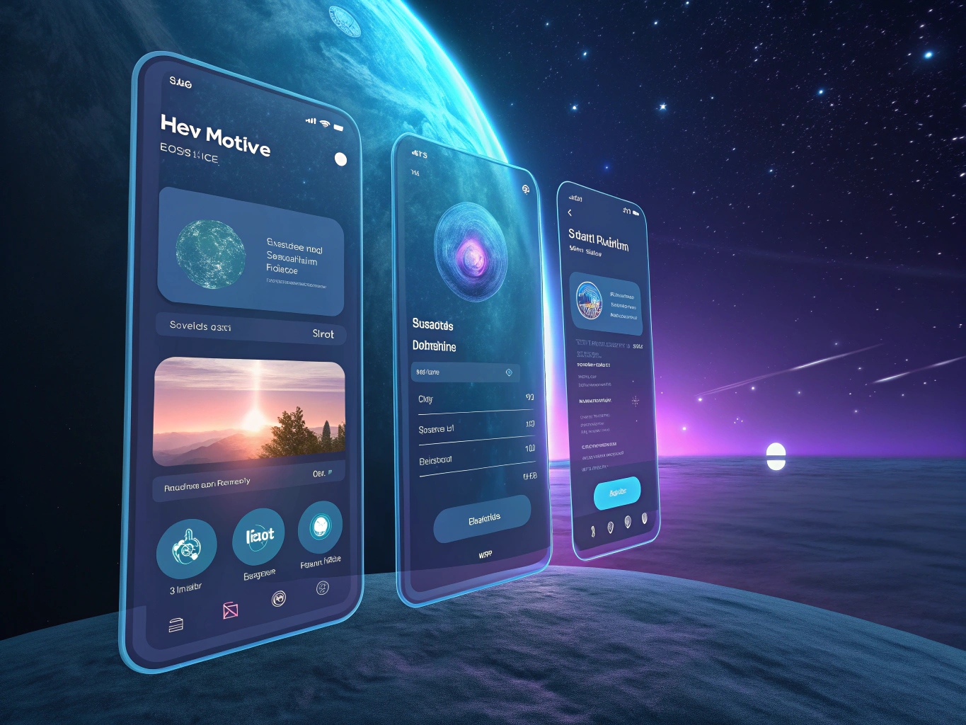 Visualisering av den virtuella meditationsplattformen